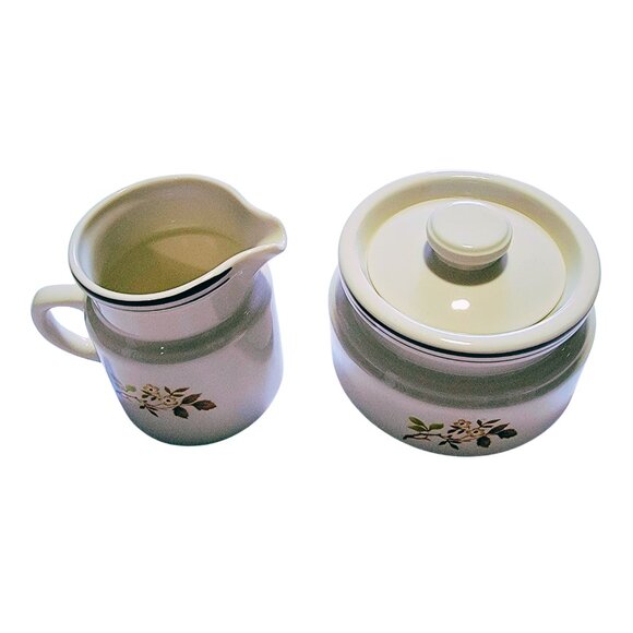 Vintage Fall Colours Creamer & Sugar Bowl Set - Excellent Condition - Picture 5 of 8